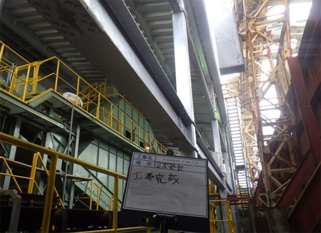 製糖工場内工事